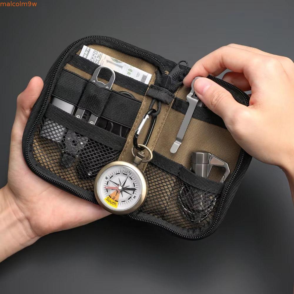 SCOPE EDC Tool Storage Bag, Sundries Bag Credit Card Wallet EDC Pouch Pocket, Small Tool 7 Pockets N