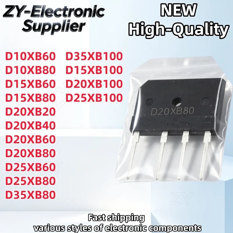 1-5PCS D10XB60 D10XB80 D15XB60 D15XB80 D20XB20 D20XB40 D20XB60 D20XB80 D25XB60 D25XB80 D35XB80 D35XB