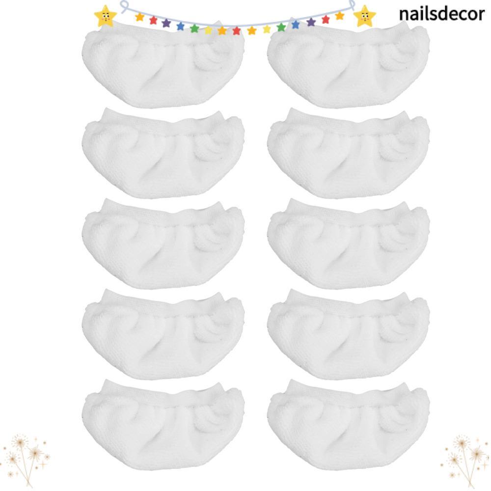 NAILSDECOR 10pcs Steam Cleaner ผ้าไมโครไฟเบอร์, High Absorbency ไมโครไฟเบอร์ Steam Cleaner แผ่นเปลี่
