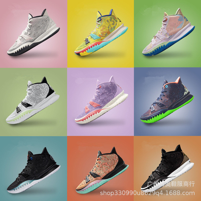 รองเท้าบาสเก็ตบอล Irving 7th Generation สูตรคณิตศาสตร์ ภาพยนตร์ Art Kyrie Anti-Slip ทนต่อการสึกหรอ P