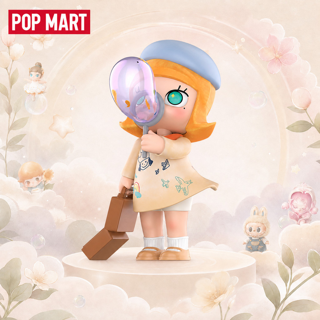 P POPMART MOLLY Dream Chasing Bubble Figure เครื่องประดับของขวัญ