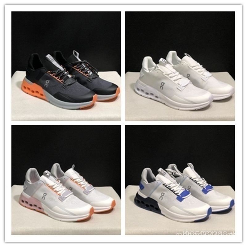 Q ON cloudnova FLUX Retro สวมใส่ Shock-Absorbing รองเท้าผ้าใบน้ําหนักเบา Breathable Running Casual ร