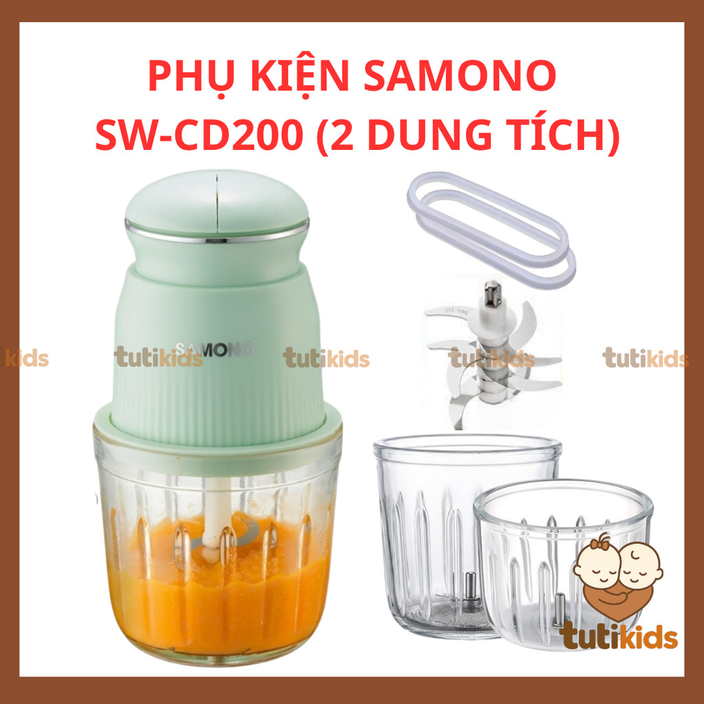 Odd อุปกรณ์เสริมสําหรับ Samono SW-CD200 เครื่องปั่นโถแก้ว SW-CD200 600ml ขวด 300ml โถขนาดเล็กใบมีด C