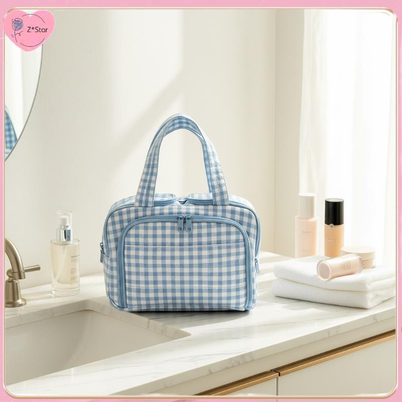 Z*Star 180° กระเป๋าแต่งหน้าสําหรับเดินทางแบบเปิดกว้างความจุขนาดใหญ่เคสเครื่องสําอางกันน้ําที่ใส่อุปก
