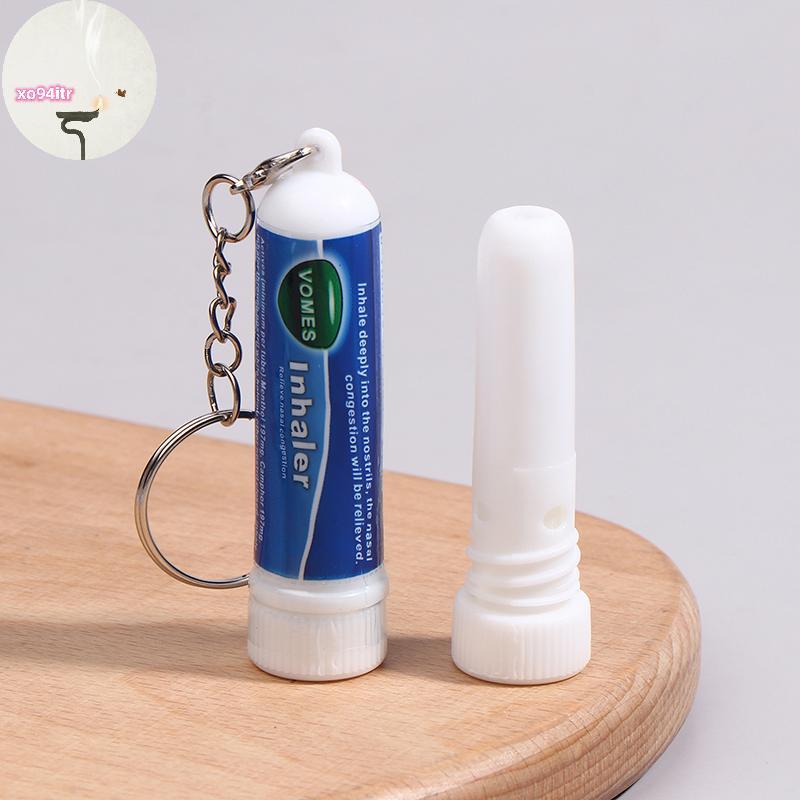 XOITR 5 ชิ้นจมูก Sti พวงกุญแจ Boosts Focus Inhaler หลอด Cooling Nasal Inhaler Aromatherapy Energy Ba