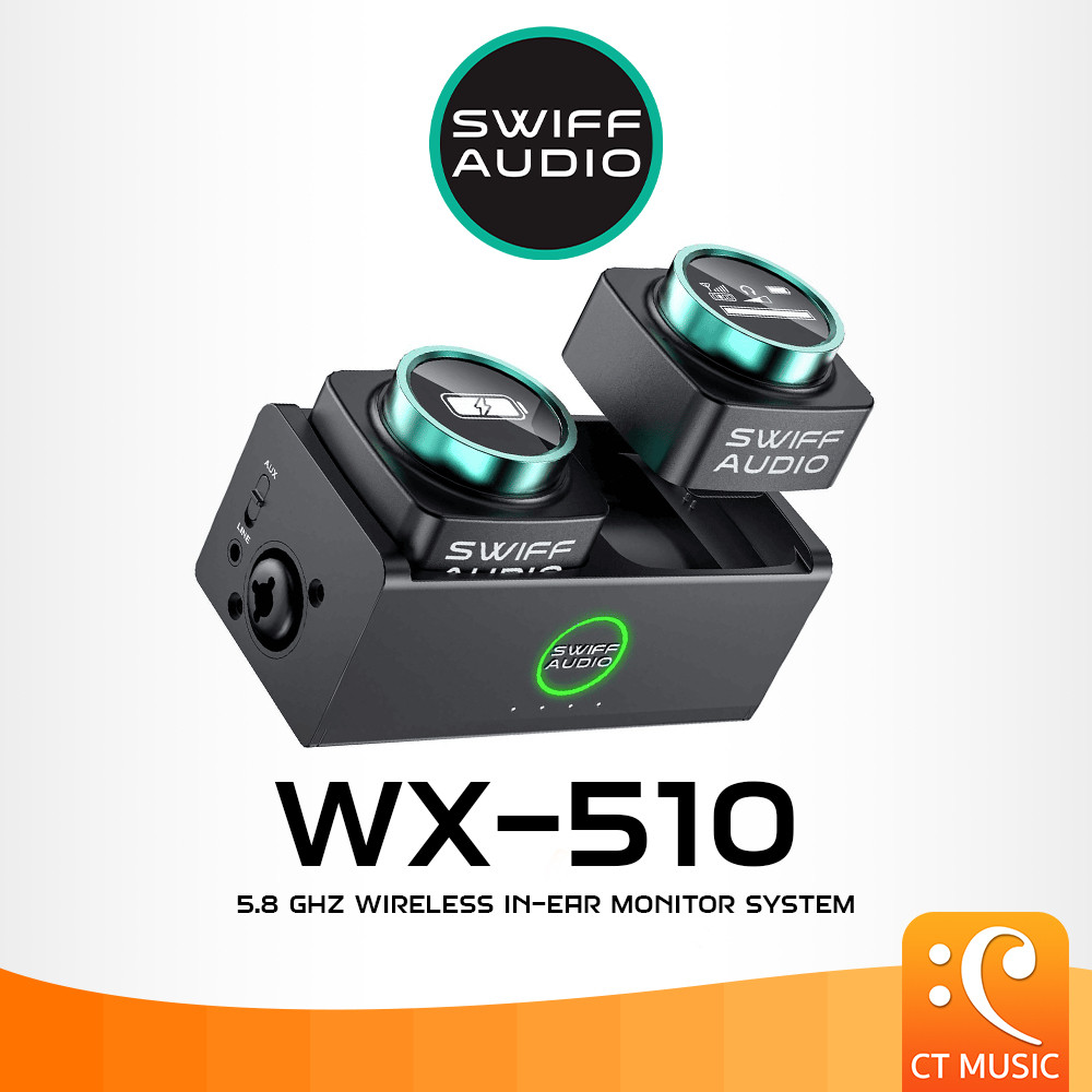 Swiff Audio WX510 5.8GHz Wireless In-Ear Monitor System In-Ear Monitor ไร้สาย SwifAudio WX510