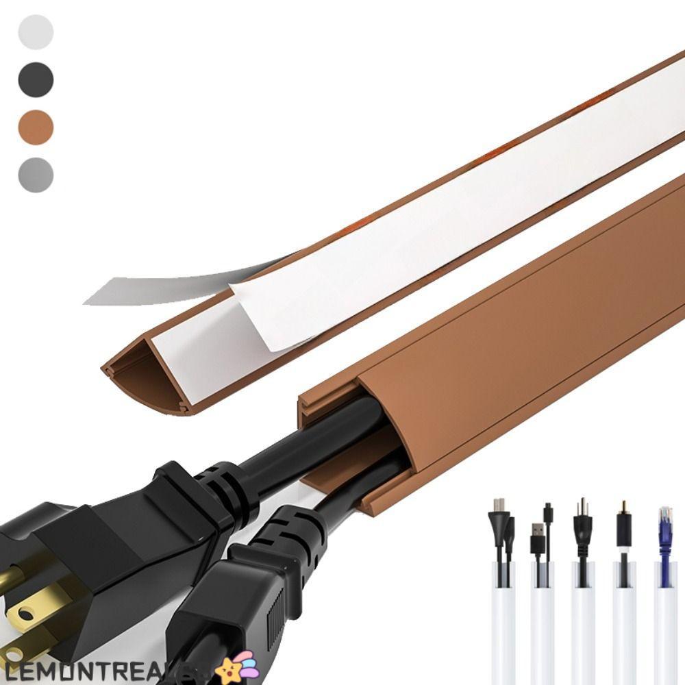 LEMONTREALCB มุมสายเคเบิลคอนซีลเลอร์,สีสามเหลี่ยมสาย Hider, Professional Universal ไม่เจาะฝาครอบลวด 