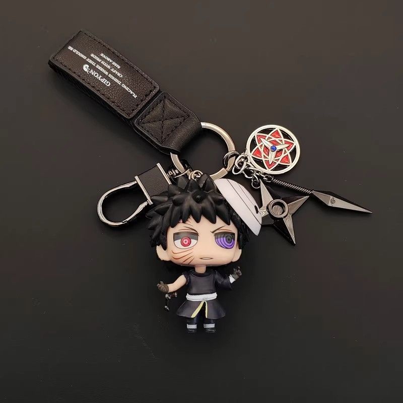 Naruto Hand-Made พวงกุญแจรถ Naruto พร้อม Tukashi พวงกุญแจจี้ Creative กระเป๋านักเรียนจี้ของขวัญ