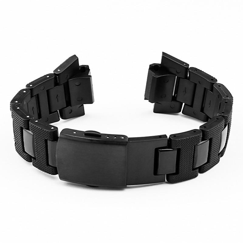 Strap เหมาะสําหรับ Casio ดัดแปลงสายนาฬิกาเหล็กพลาสติกคอมโพสิต dw5600/GA2100/GM2100/GM5600 ปากนูน