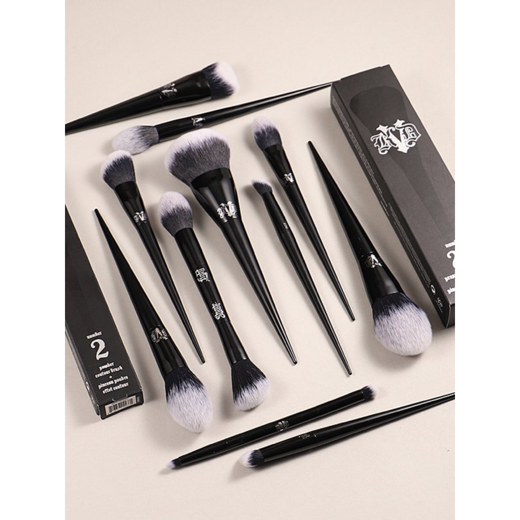 แปรงปัดแป้งฝุ่น แปรงแต่งหน้า แปรงรองพื้น kvd, แปรงคอนซีลเลอร์, แปรงอายแชโดว์ขนนุ่ม, การแต่งตา, อายไล