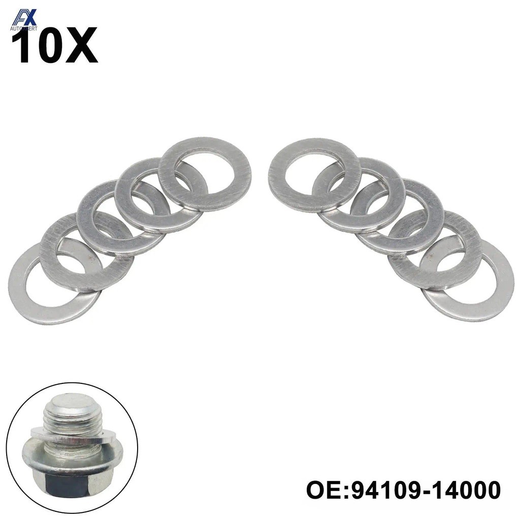 10 PCS สําหรับ Honda Accord Civic CRV CRZ HRV Acura 14 มม.ท่อระบายน้ําน้ํามันปลั๊ก Crush เครื่องซักผ