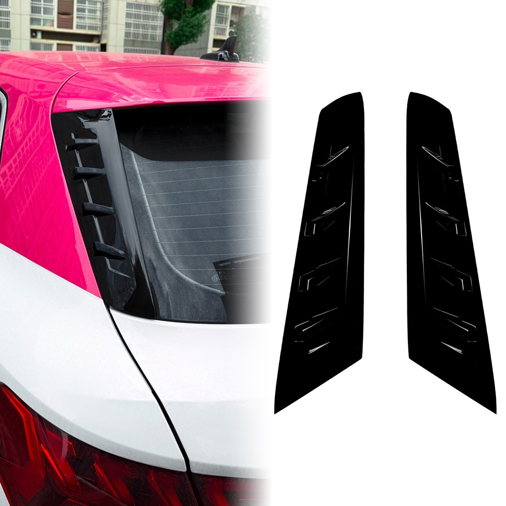 2 ชิ้นพลาสติก ABS ด้านหลังสปอยเลอร์ด้านข้างสําหรับ Audi สําหรับ A3 8Y S3 สําหรับ RS3 Sportback 2021 