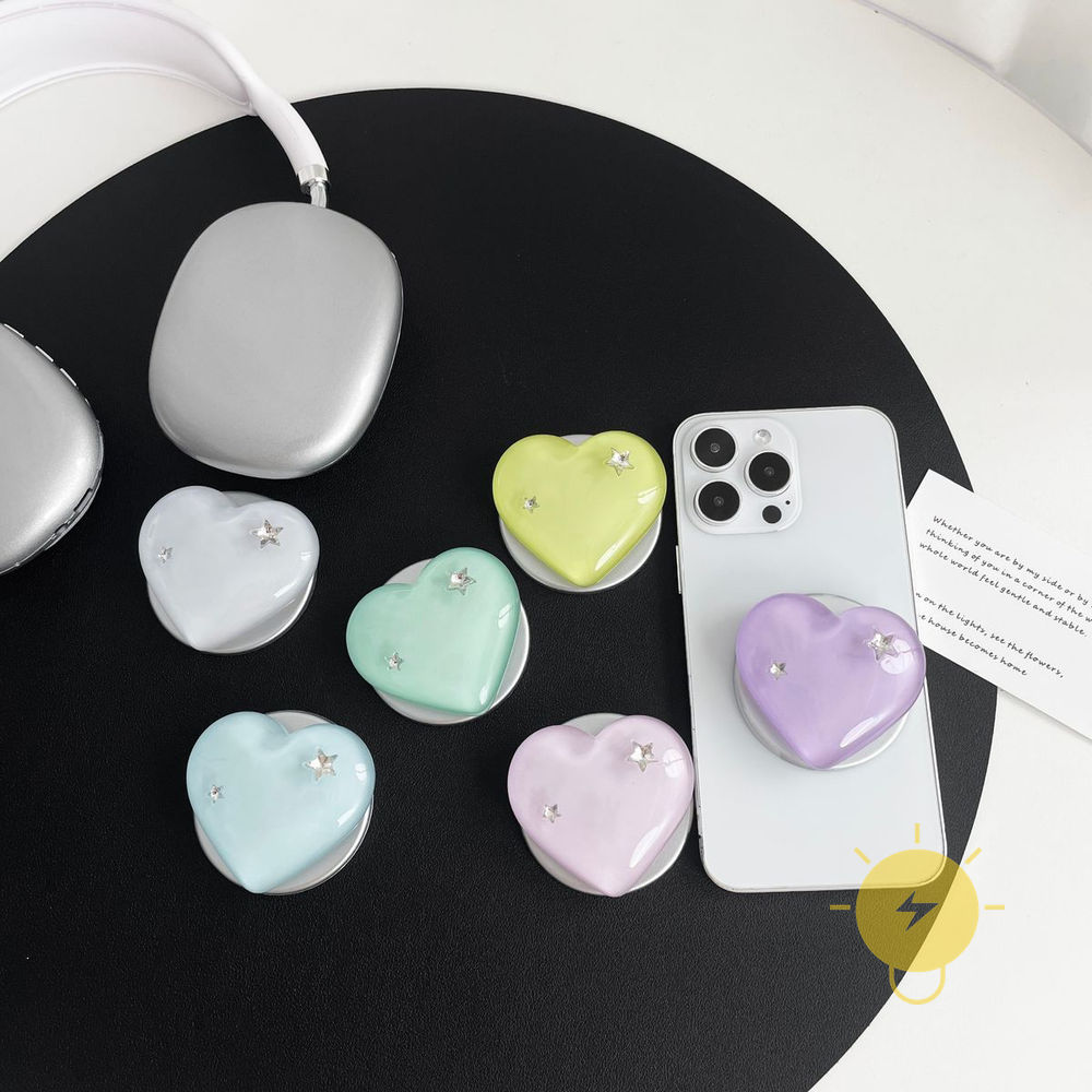 with Griptok Magnetic TPU Heart with Griptok Air Bag Phone Grip Stand Holder For magnetic griptok