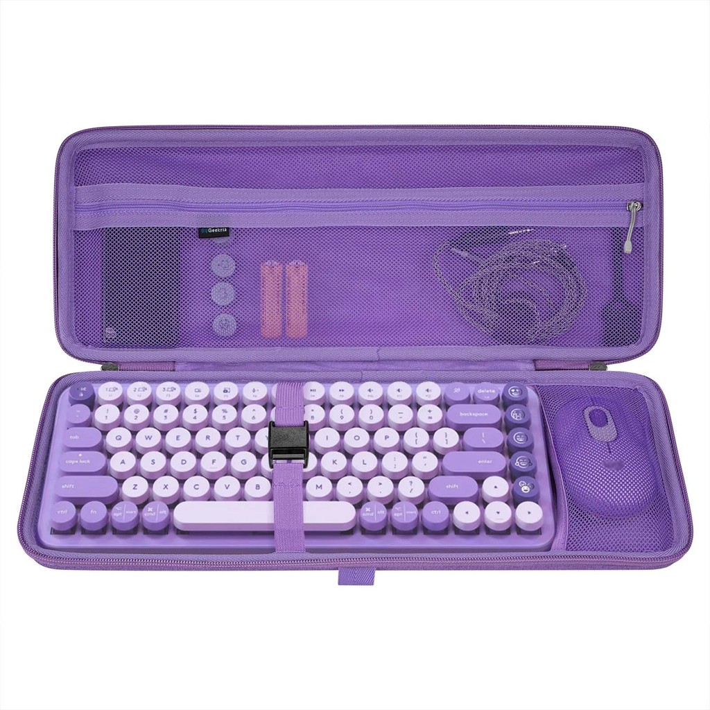 Geekria Hard Carrying Case สําหรับ Logitech POP Keys Mechanical Wireless, MX Mechanical Mini คีย์บอร
