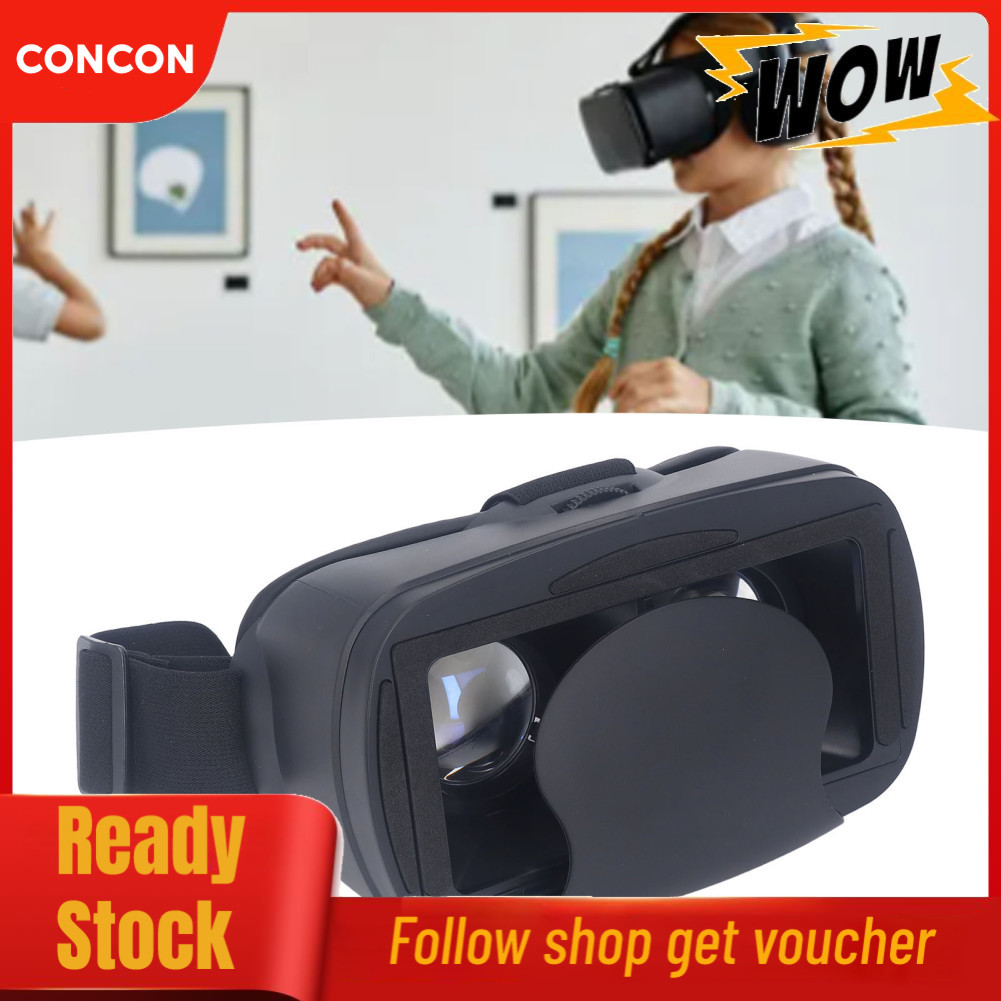 Concon ชุดหูฟังเสมือนจริง Wisoqu พร้อมเทคโนโลยี AntiBlue มุมมองพาโนรามา 120 °แว่นตา 3D VR สำหรับโทรศ
