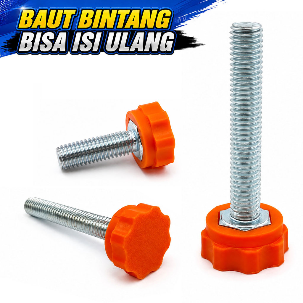 FISHING MANIA Star Bolt Knob Butterfly Nut Star M4 M5 M6 มัลติฟังก์ชั่นสามารถใช้สําหรับเครื่องเป่า R