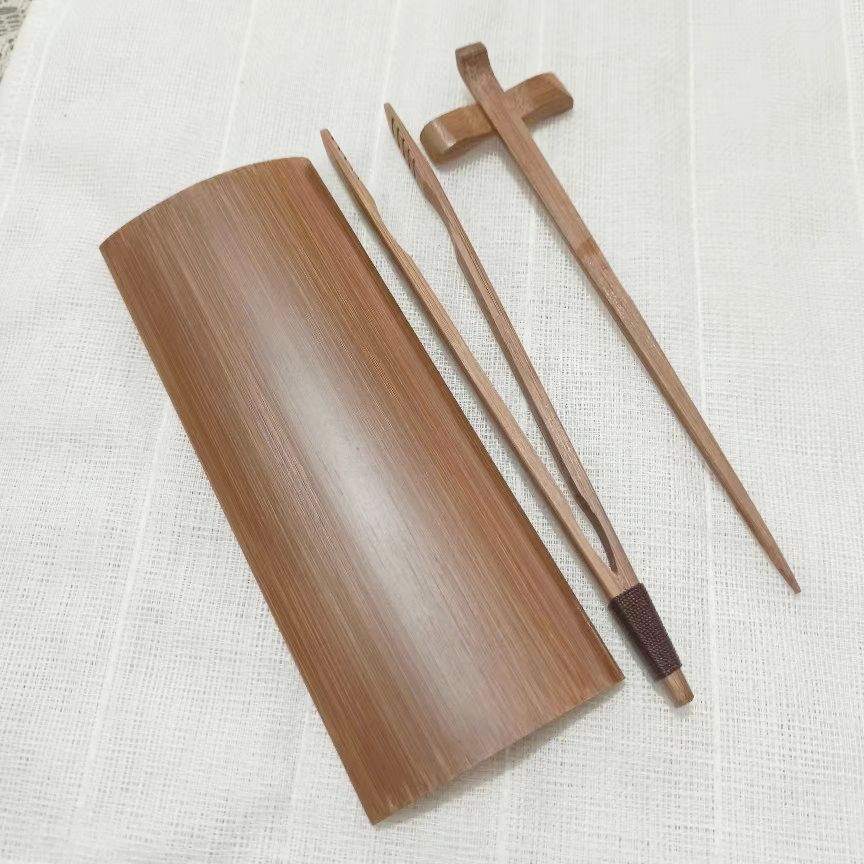 竹配茶超化茶三件套茶夹茶鲜花手工茶茶茶具高茶茶茶茶 ชาชาไม้ไผ่ชาอัดลมชาสามชิ้นหนีบชา Setyejjhd555.my20260902