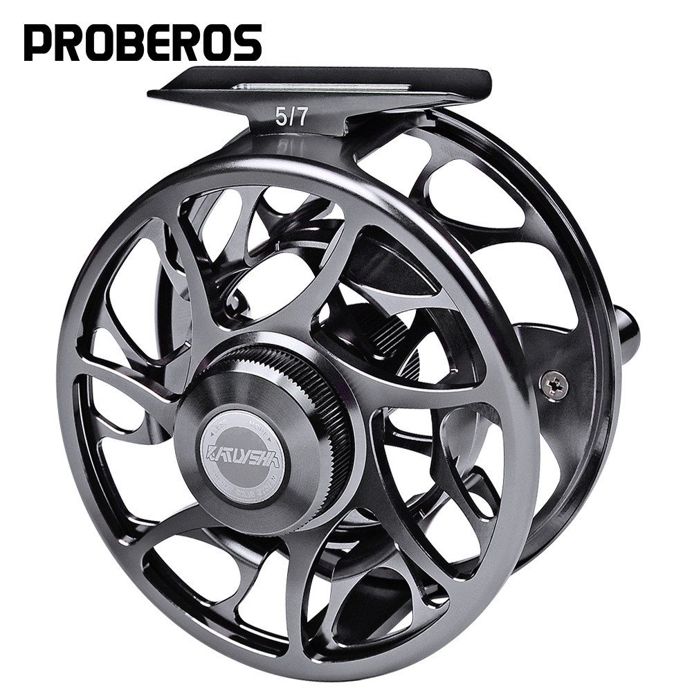 Fly Fishing 5/7 7/9 9/10 WT Fly Fishing Reel CNC เครื่องขวาและซ้าย Handle Light Ice Mini Fly Fishing