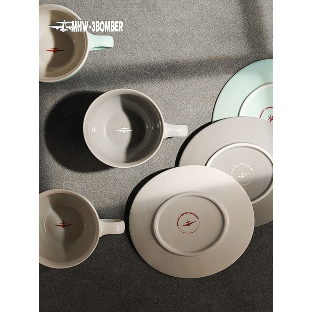 MHW Bomber ถ้วยกาแฟ Espresso Cup Mars Mars Mars Cup ถ้วยเซรามิคอิตาเลี่ยน Latte Cup Latte Cup ลายนูน