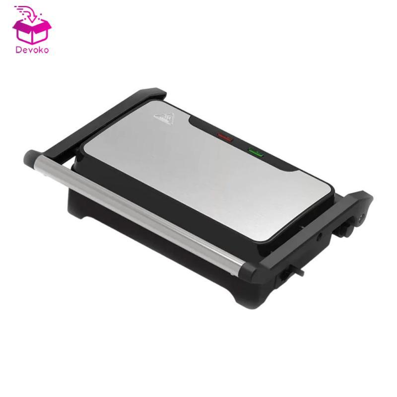 [chiwanji2mf] Electric Panini Press Compact Sandwich Press สําหรับ Burgers Snacks Sandwiches