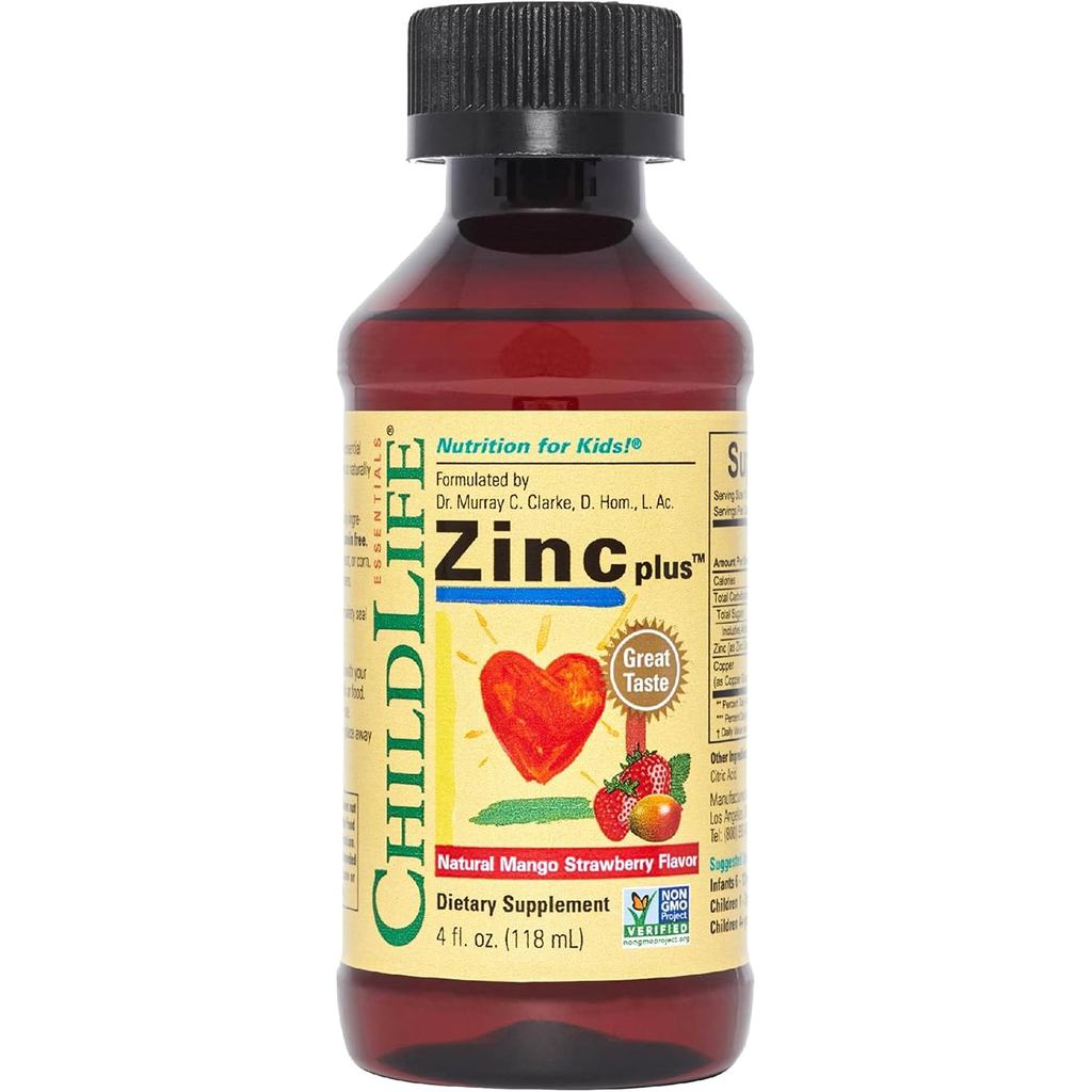 Child Life Zinc Plus สตอเบอรี่มะม่วงธรรมชาติ - 118 ml.