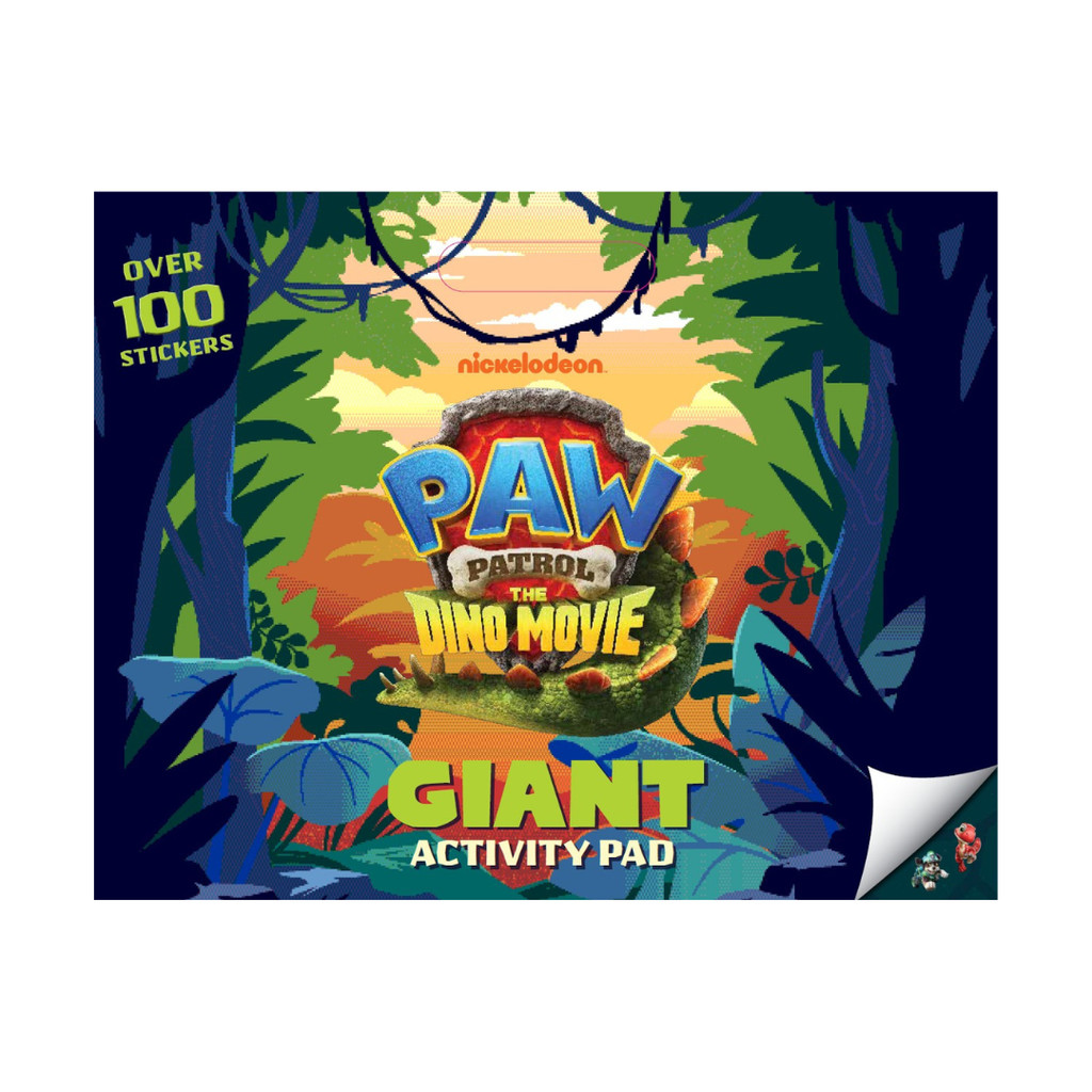 Paw Patrol The Dino Movie Giant Activity Book Pad (100+ สติ๊กเกอร์)