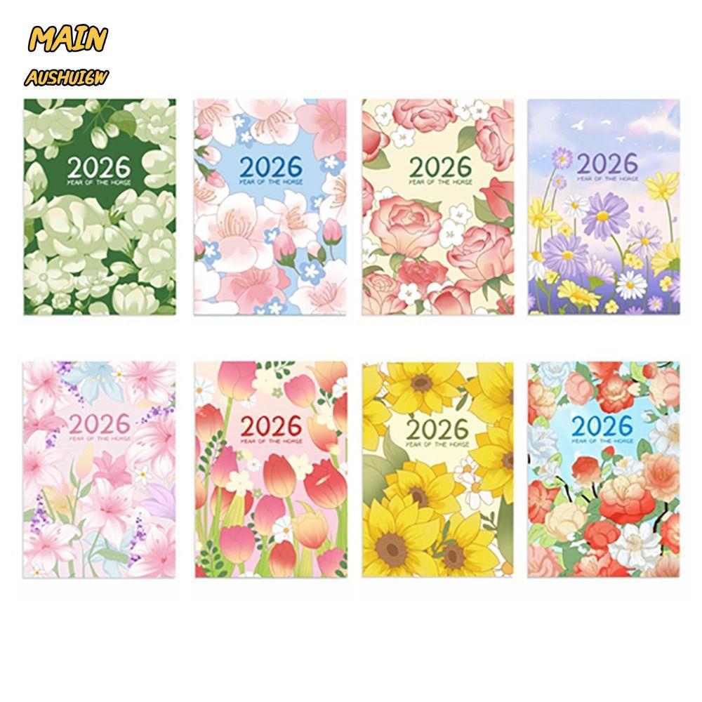 MAINAUSHUI6W 2026 Schedules Notebook, ประสิทธิภาพการทํางาน A4 A5 Planner Notebook, ปฏิบัติการเรียนรู