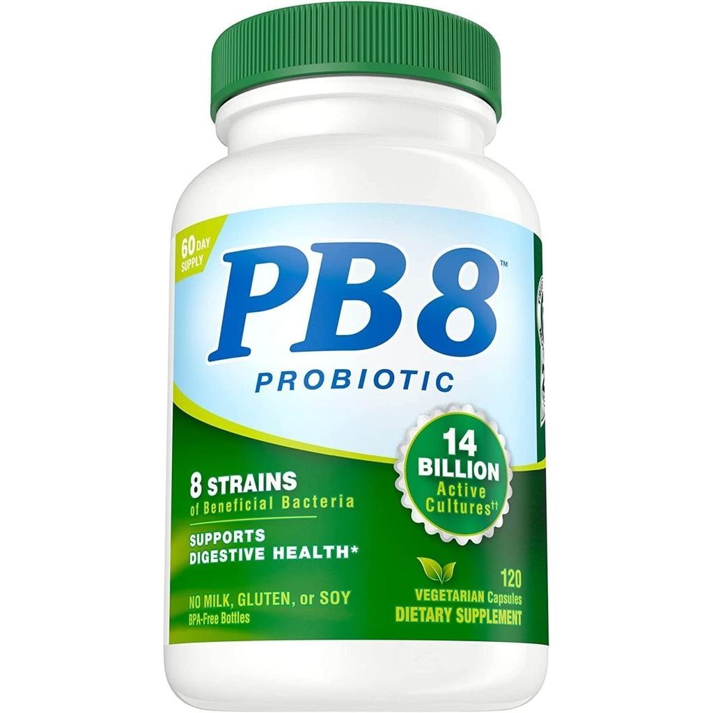 Nutrition Now PB8 Pro-Biotic มังสวิรัติ Acidophilus - แพ็ค 3-120 แคปซูลแต่ละชิ้น