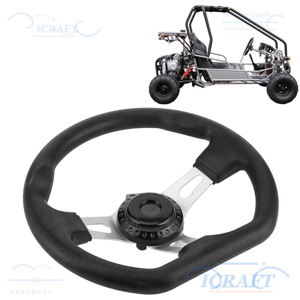 CRAFTML Buggy Racing พวงมาลัย, Quick Release Hub 270 มม./10.63in เส้นผ่านศูนย์กลาง Go Kart พวงมาลัย,