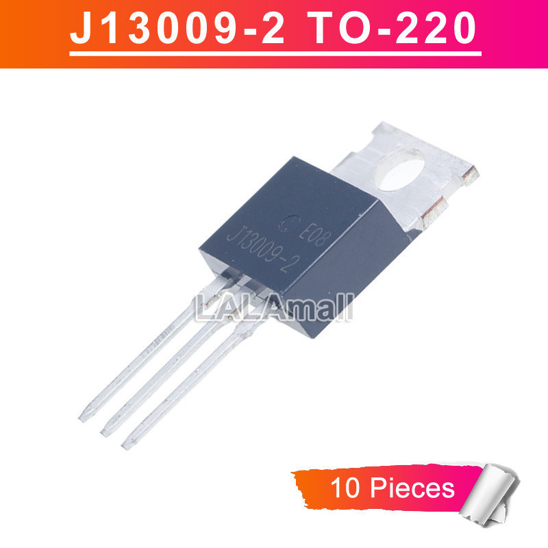 10pcs MJE13009 J13009-2 TO-220 MJE13009L J13009 13009 TO220 12A/400V NPN Power ทรานซิสเตอร์ใหม่เดิม