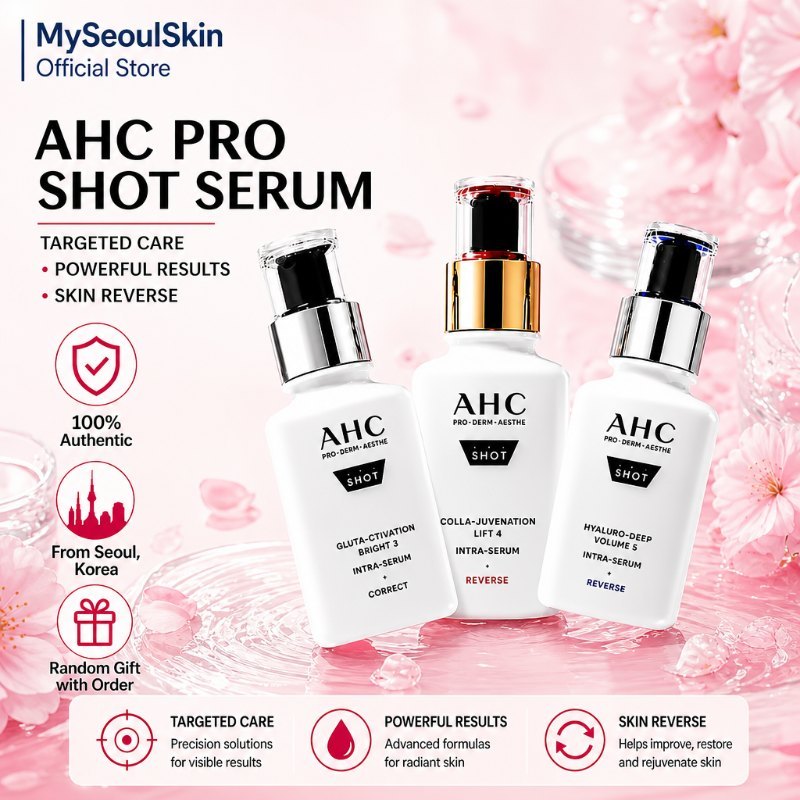 AHC 3-In-1 Premium Serum Bundle No.3 No.4 No.5 30ml Hydrating Brightening Anti-Wrinkle ส่งจากโซล เกา