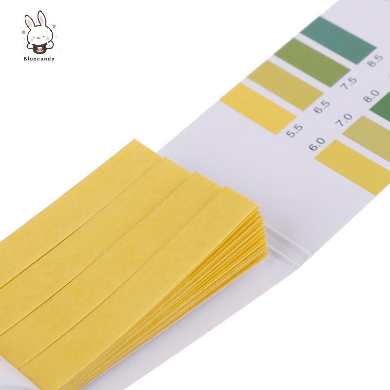 [Bluecandy] 80Strips Meters Meters ตัวบ่งชี้ค่า PH 5.5-9.0 กระดาษทดสอบ Litmus กรดอัลคาไลน์ใหม่