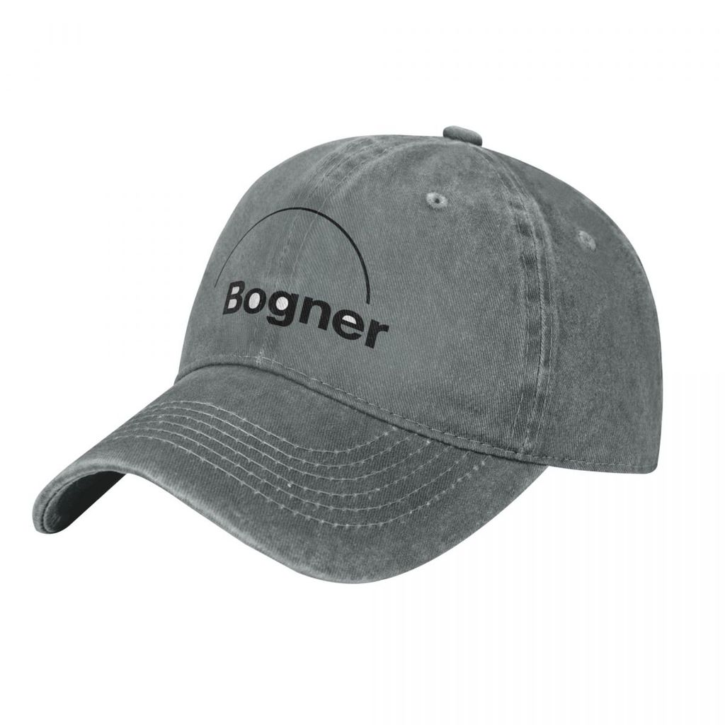 Bogner โลโก้ผู้ใหญ่ล้างหมวกคาวบอยผ้าฝ้าย 100% โค้ง Brim Sun หมวก Casual All-Match Neutral เบสบอลหมวก