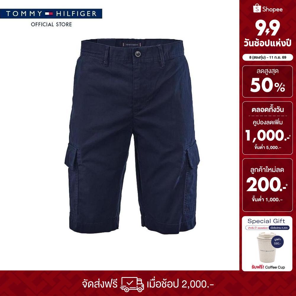 [ลดเพิ่ม 15% โค้ด 15ST19999] Tommy Hilfiger กางเกงขาสั้น ผู้ชาย รุ่น XM0XM06774 DW5 - สีน้ำเงิน