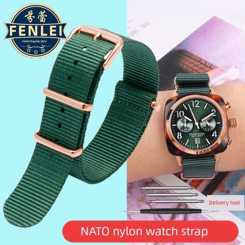 นาฬิกา ผู้ชาย seiko ของแทั นาฬิกาเด็กผู้หญิง ทดแทน DW Seiko Briston Seagull Watch Band สายนาฬิกาผ้าใ