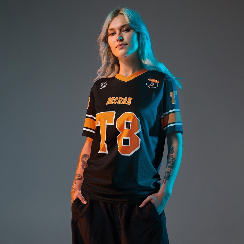 3D PrintT8 Mcrae x Lando Norris Football Jersey, Tate Concert Clothes, T8 Mcrae Jersey, Tate Mcrae T