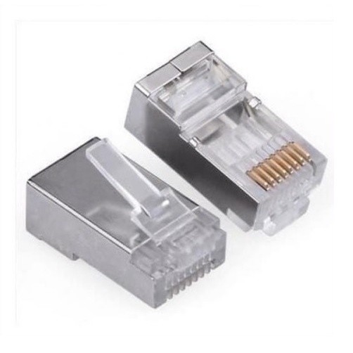 RJ45 CAT 6 เหล็กเชื่อมต่อ RJ 45 CAT6 โลหะเหล็ก LAN CONNECTOR