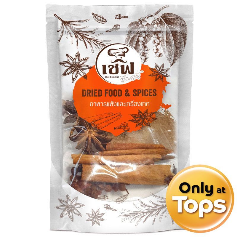 เชฟซีเลคชั่นชุดเครื่องพะโล้ 40กรัม Chef Selection Chinese Five Spice Herb Set 40g.