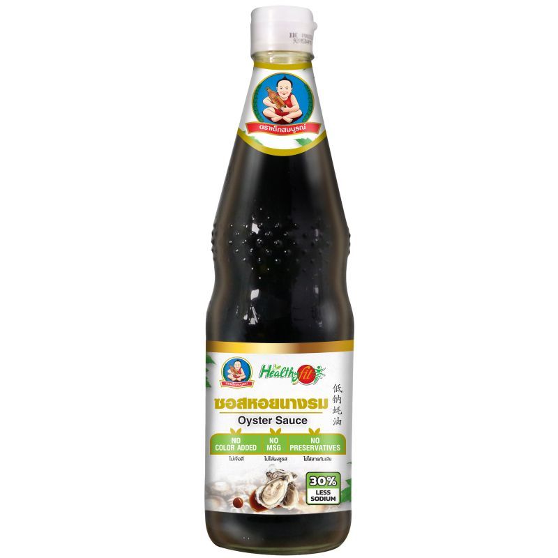 เด็กสมบูรณ์ซอสหอยนางรมสูตรลดโซเดียม 800มล. Healthy Boy Oyster Sauce Less Sodium 800ml.