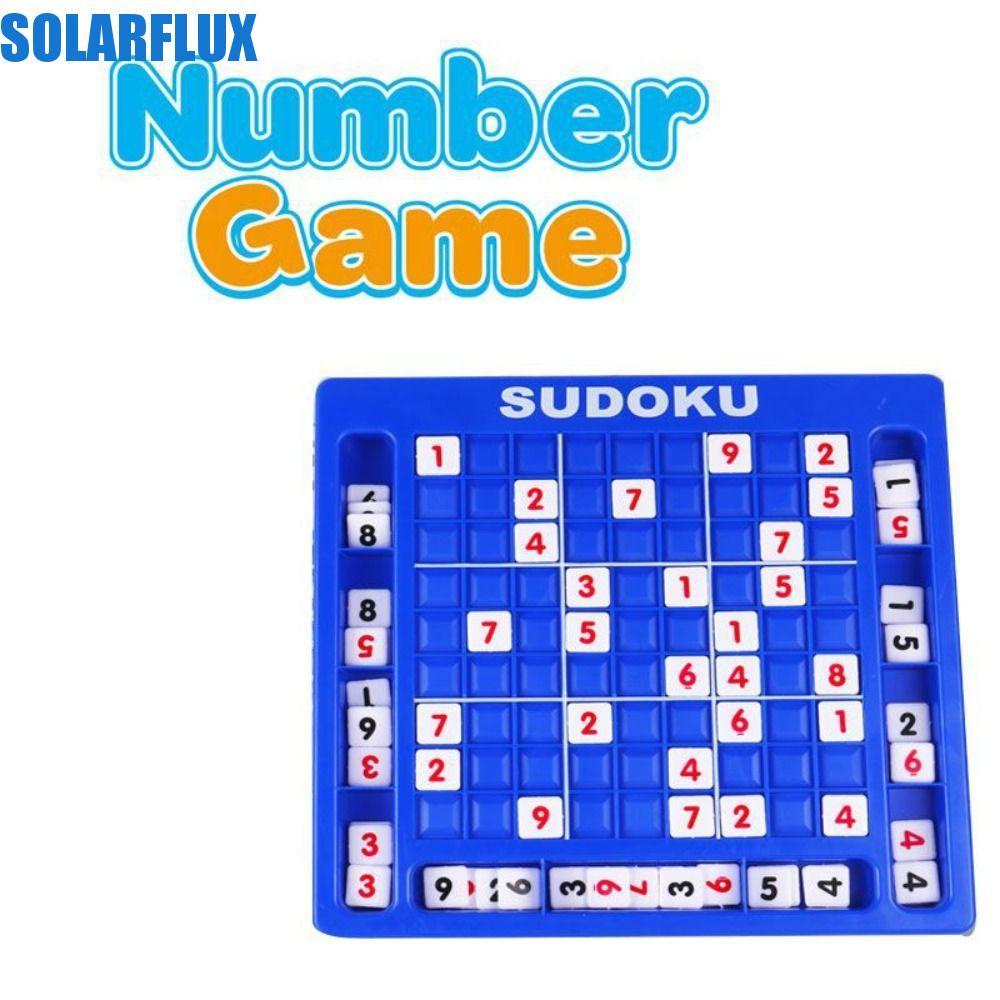 SOLARFLUX 1 ชุด Sudoku Crosswords ของเล่น,เก้าตาราง Early Education Sudoku ปริศนาของเล่น,คณิตศาสตร์เ