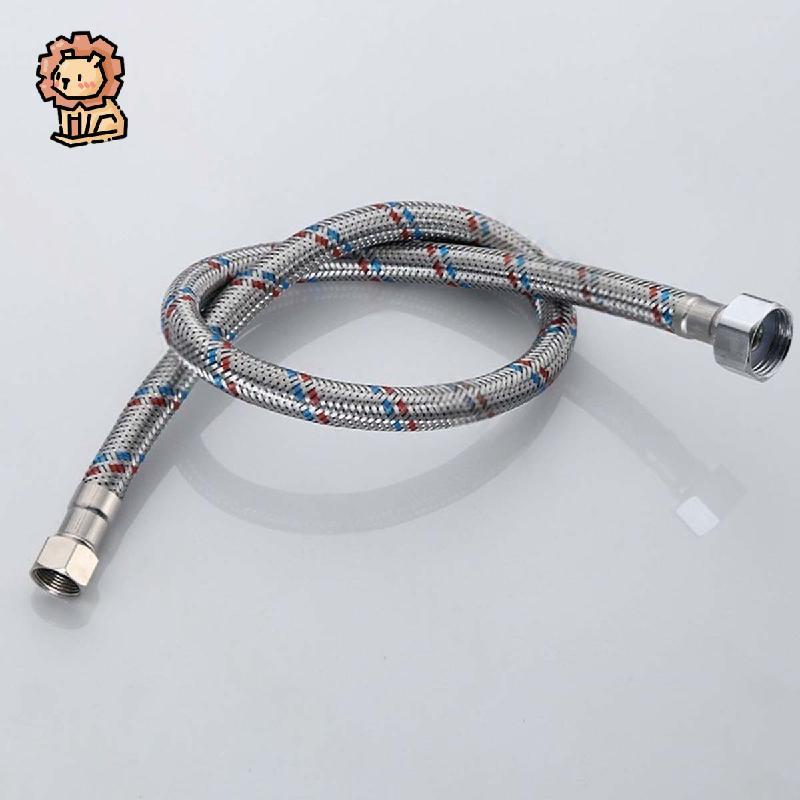 24 Faucet Hose Connector 3/8" Comp x 1/2 "FIP Braided Stainless Steel Faucet Water Supply Lines สําห