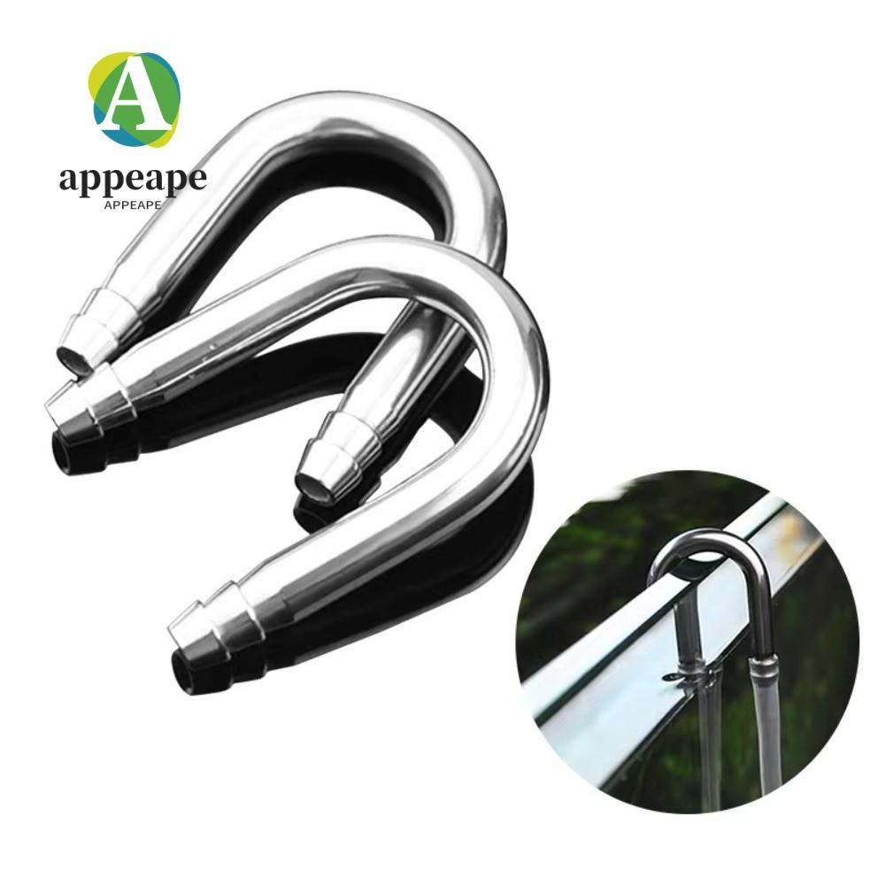 APPEAPE Air Tube Connector, U รูปร่าง 4-5 มม.หลอด Aquarium Airline Connector, สแตนเลสสนิมทน Diffuser