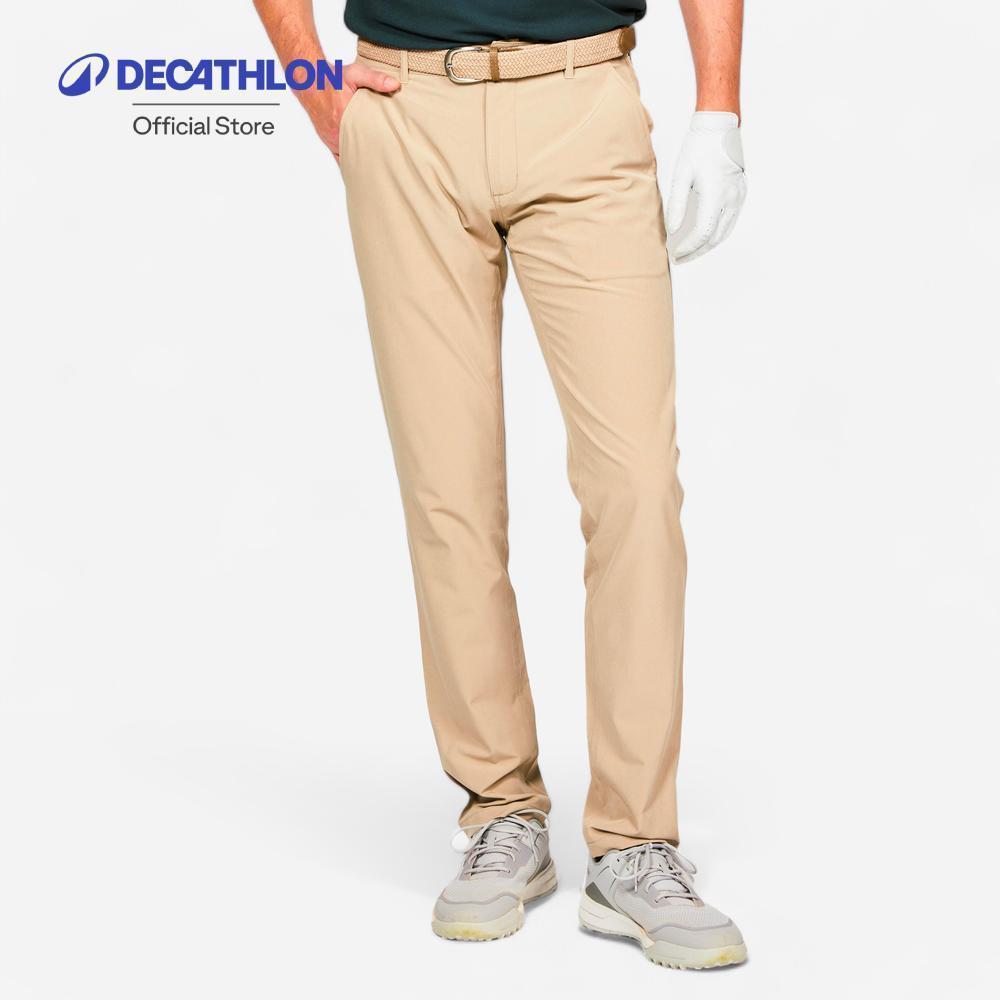 Decathlon Men’S Golf Chino Trousers กางเกงขายาวผู้ชายใส่ตีกอล์ฟ รุ่น Ww500 - Beige