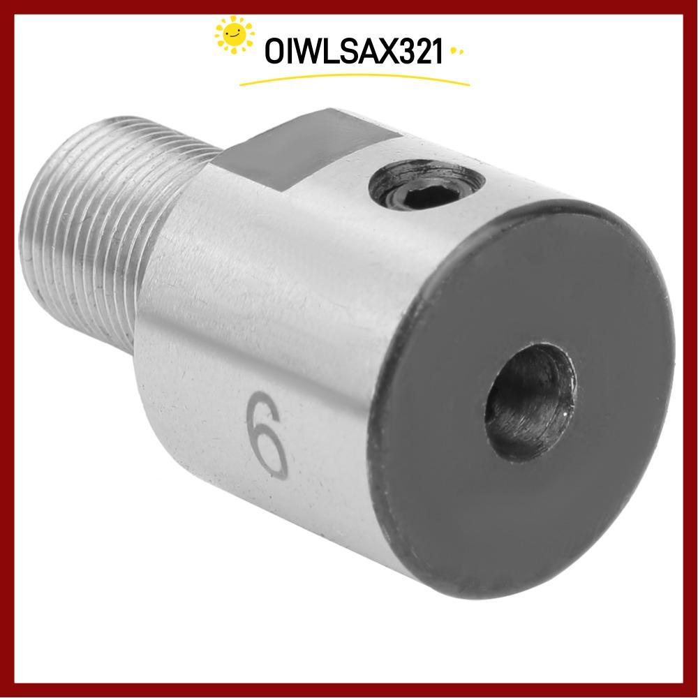 OIWLSAX321 เครื่องกลึง Chuck Adapter, 12 มม.เส้นผ่านศูนย์กลางเพลา 6 มม. เหล็กคาร์บอน Chuck Connectin