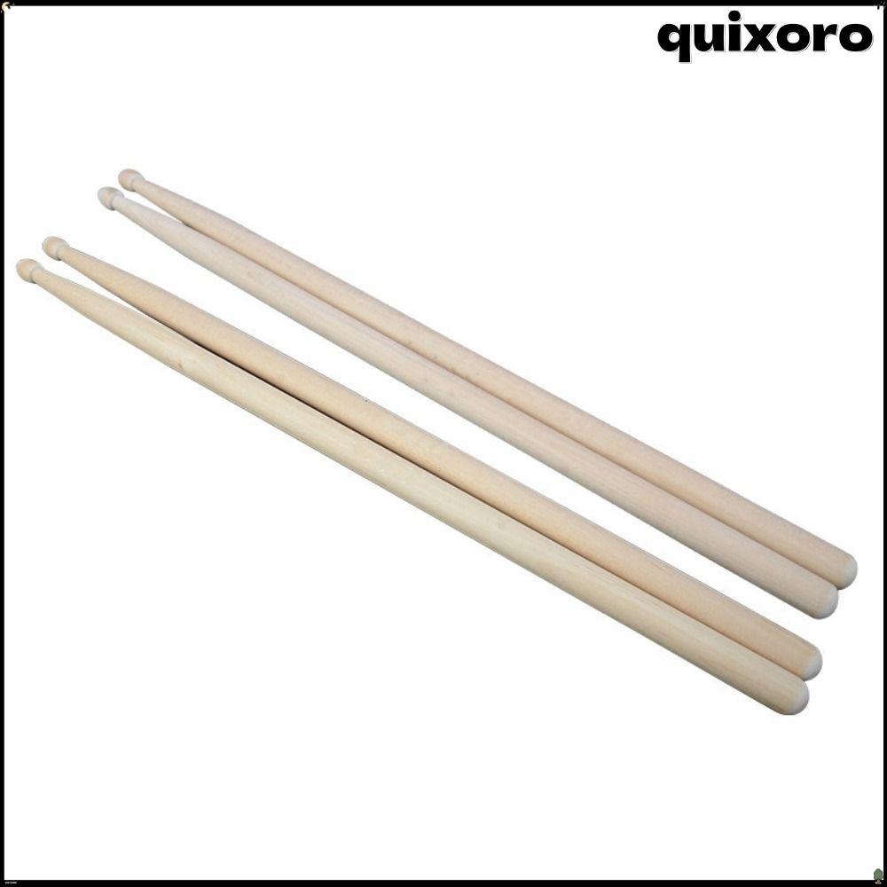 QUIXORO Drum Sticks, 5A/7A 1 คู่ Drumsticks, Classic Maple Wood Drum Set Drum