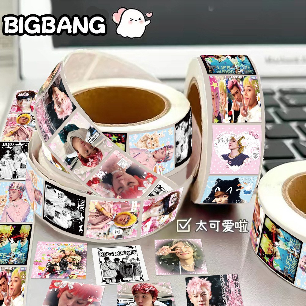 BIGBANG Roll Sticker GD Sun Male Star Handbook Packing Sealing Decoration Support Roll Sticker