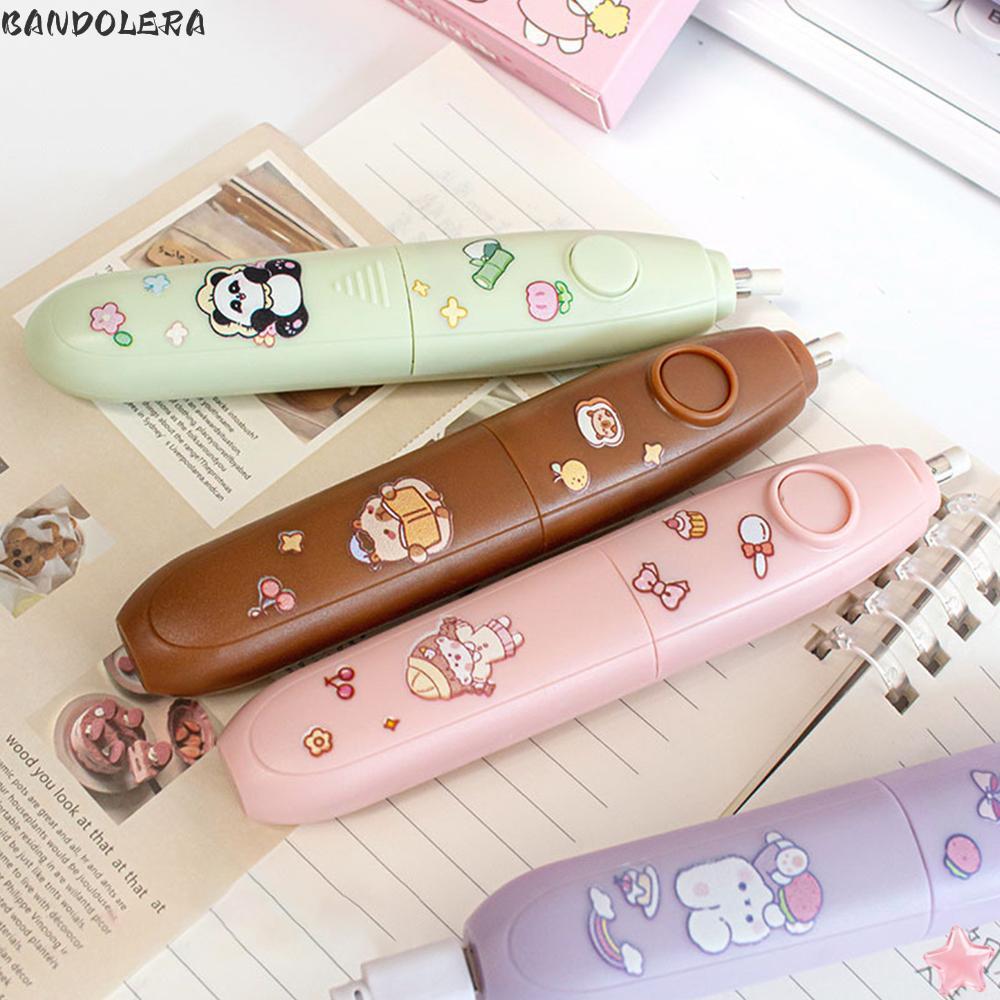 ยางลบไฟฟ้า BANDOLERA, ยางลบดินสออัตโนมัติ ABS, อุปกรณ์สํานักงานของโรงเรียนโดยไม่ต้อง Leaving สําหรับการวาดภาพการเขียนสเก็ตช์แบบชาร์จไฟได้/แบตเตอรี่ขับเคลื่อน