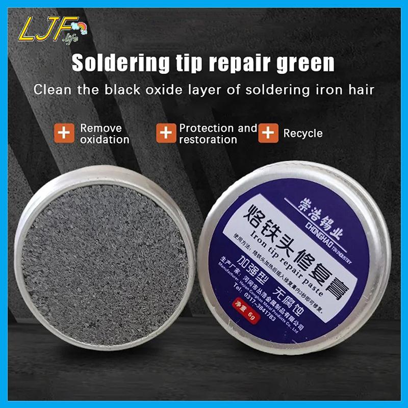 LJF หัวแร้งเคล็ดลับ Refresher Non-sti Tin Solder Cream Clean Paste Oxide Head Resurrection Paste เสริมประสิทธิภาพการเชื่อม