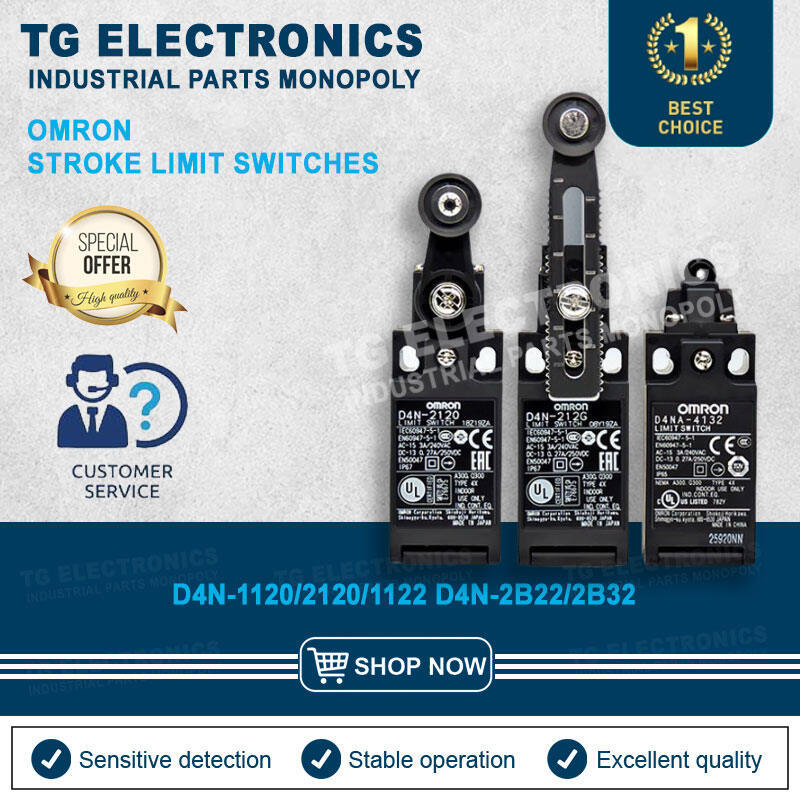 OMRON สวิตช์จํากัดจังหวะ D4N-1120 D4N-2120 D4N-1122 D4N-2B22 D4N-2B32 D4N-112G D4N-122G D4N222G D4N-