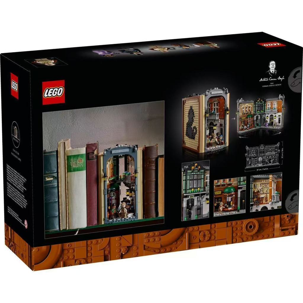 LEGO LEGO ICONS Series 10351 Sherlock Holmes: ของเล่นบล็อกตัวต่อตกแต่งชั้นวางหนังสือ20260110
